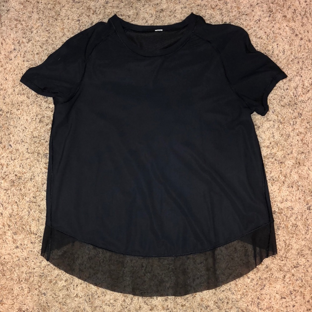 Black lululemon short sleeve shirt